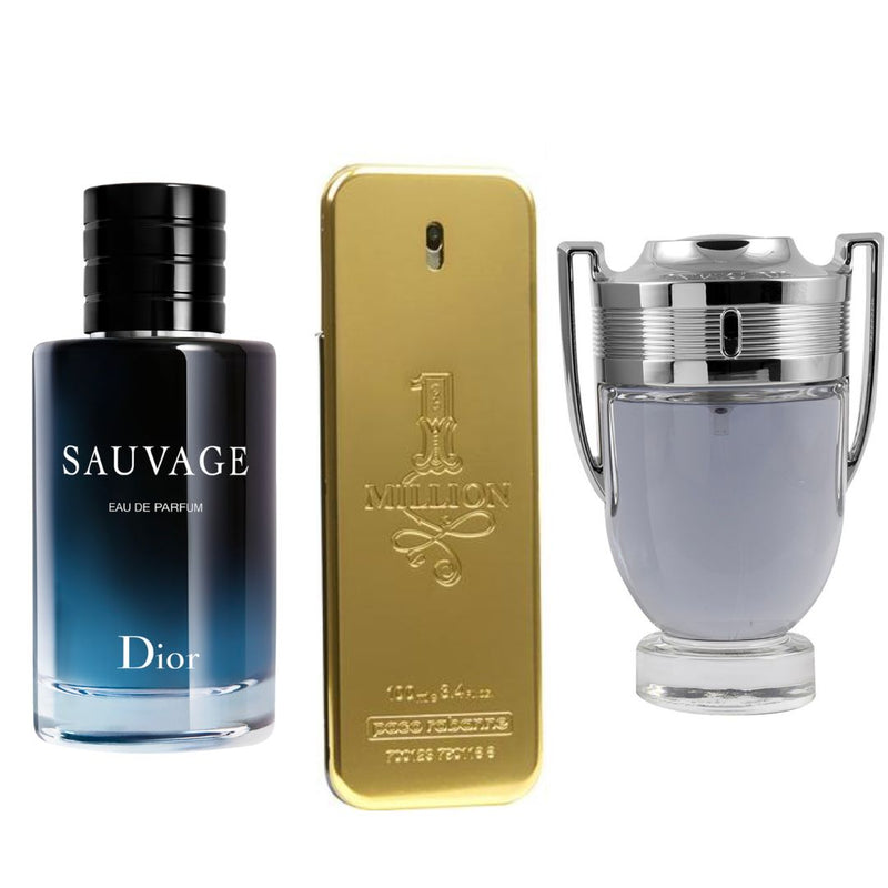 Kit - Sauvage & 1 Million & Invictus (100ml)