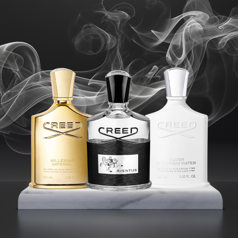 PAGA 1 Y OBTÉN 3 - Kit de Perfumes Premium Creed (100 ml) - Creed Impérial & Creed Aventus & Creed Silver Mountain